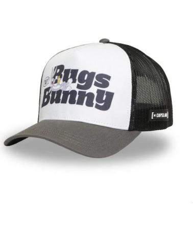 CAPPELLINO TRUCKER CAPSLAB BUGS BUNNY 'WHA' BIANCO, NERO E GRIGIO BLANCO