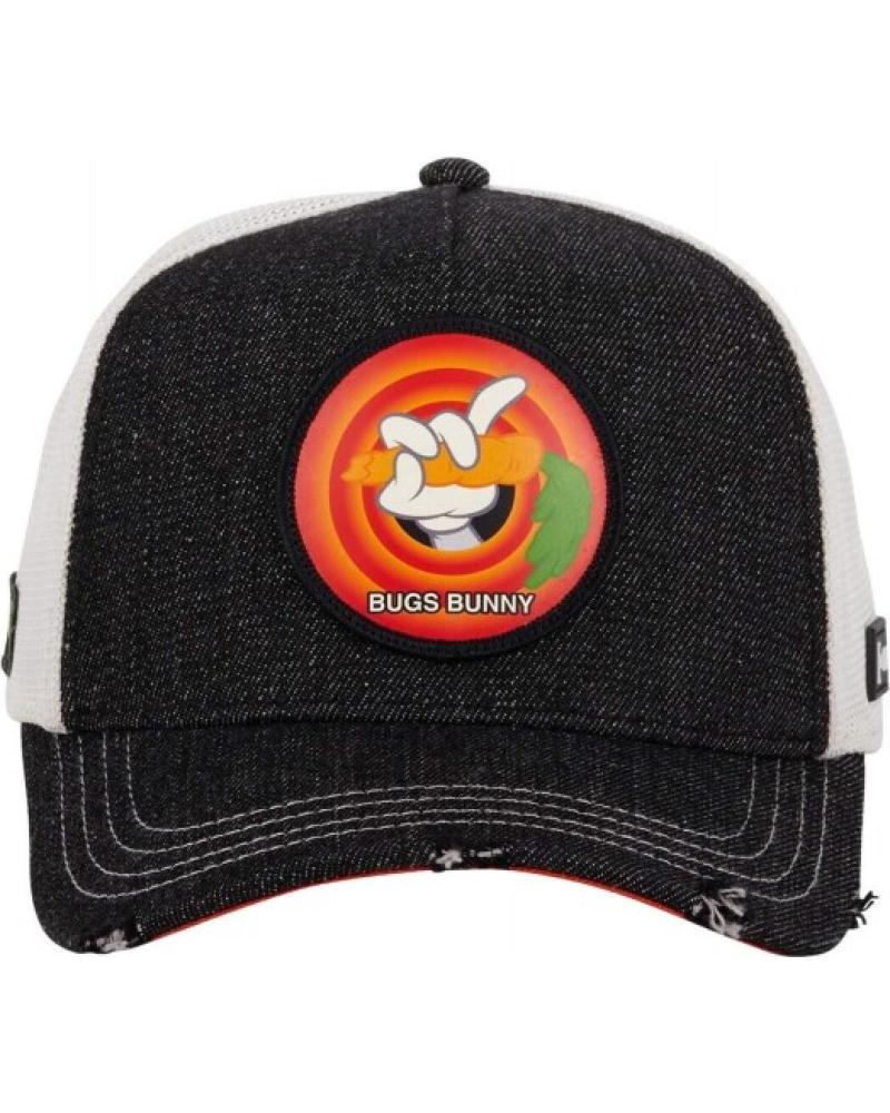 CAPPELLINO TRUCKER CAPSLAB BUGS BUNNY 'MANO' NERO, BIANCO E ARANCIONE NEGRO