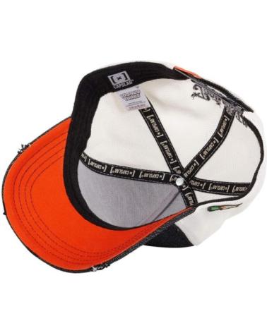 CAPPELLINO TRUCKER CAPSLAB BUGS BUNNY 'MANO' NERO, BIANCO E ARANCIONE NEGRO