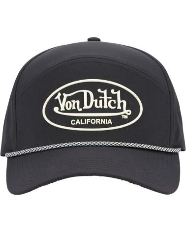 BERRETTO VON DUTCH NERO CORD04 CON LOGO PILL NEGRO