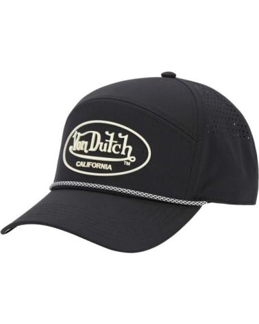 BERRETTO VON DUTCH NERO CORD04 CON LOGO PILL NEGRO
