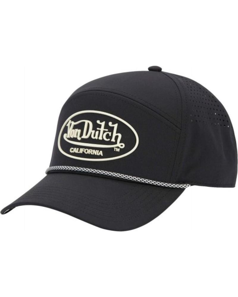 BERRETTO VON DUTCH NERO CORD04 CON LOGO PILL NEGRO