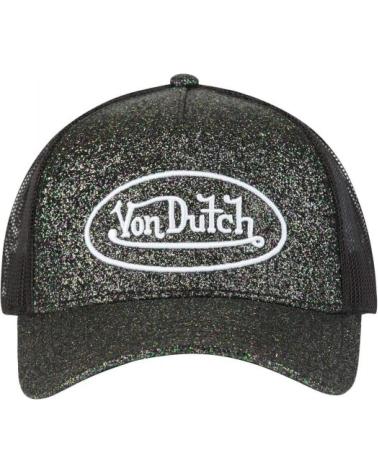 BERRETTO TRUCKER VON DUTCH NERO GLITTER GLIB NEGRO
