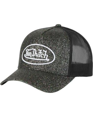 BERRETTO TRUCKER VON DUTCH NERO GLITTER GLIB NEGRO