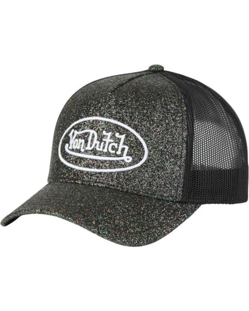 BERRETTO TRUCKER VON DUTCH NERO GLITTER GLIB NEGRO