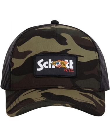 BERRETTO TRUCKER VON DUTCH X SCHOTT CAMOUFLAGE ARMY VERDASTRO VERDOSO