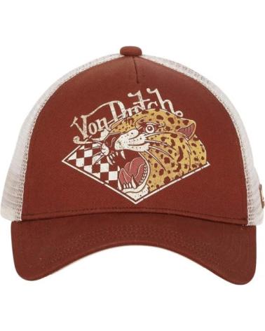 CAPPELLINO TRUCKER VON DUTCH STAMPA GHEPARDO TONALITÀ MARRONE MARRóN