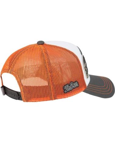 VON DUTCH PATCHES06 TRUCKER KAPPE MIT ORANGEN UND WEISSEN PATCHES NARANJA