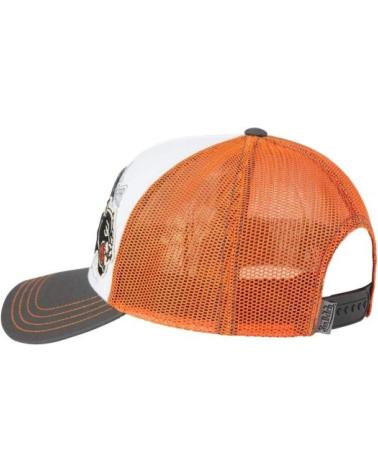 VON DUTCH PATCHES06 TRUCKER KAPPE MIT ORANGEN UND WEISSEN PATCHES NARANJA