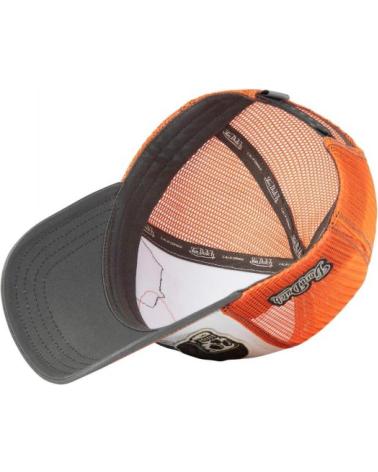 VON DUTCH PATCHES06 TRUCKER KAPPE MIT ORANGEN UND WEISSEN PATCHES NARANJA