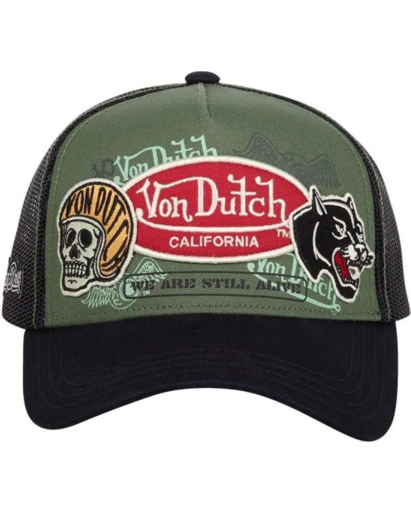 CAPPELLINO TRUCKER VON DUTCH PATCHES05 VERDE CON PATCH VERDOSO