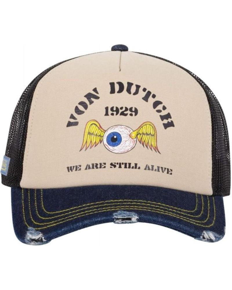 CAPPELLINO TRUCKER DENIM VON DUTCH CREW20 EFFETTO BAGNATO MOJADO