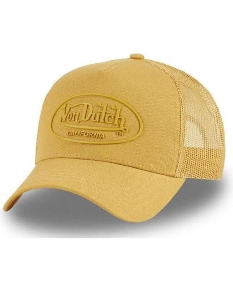 CAPPELLINO TRUCKER VON DUTCH LOG13 RUBBER PATCH SENAPE MOSTAZA