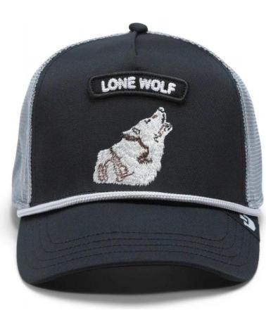CAPPELLINO TRUCKER GOORIN BROS GB2 WOLF NERO CON TOPPA LUPO NEGRO