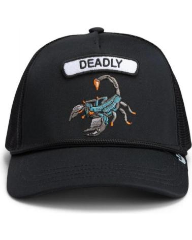 CAPPELLINO TRUCKER GOORIN BROS DEADLY SCORP CON PATCH SCORPIONE NERO NEGRO