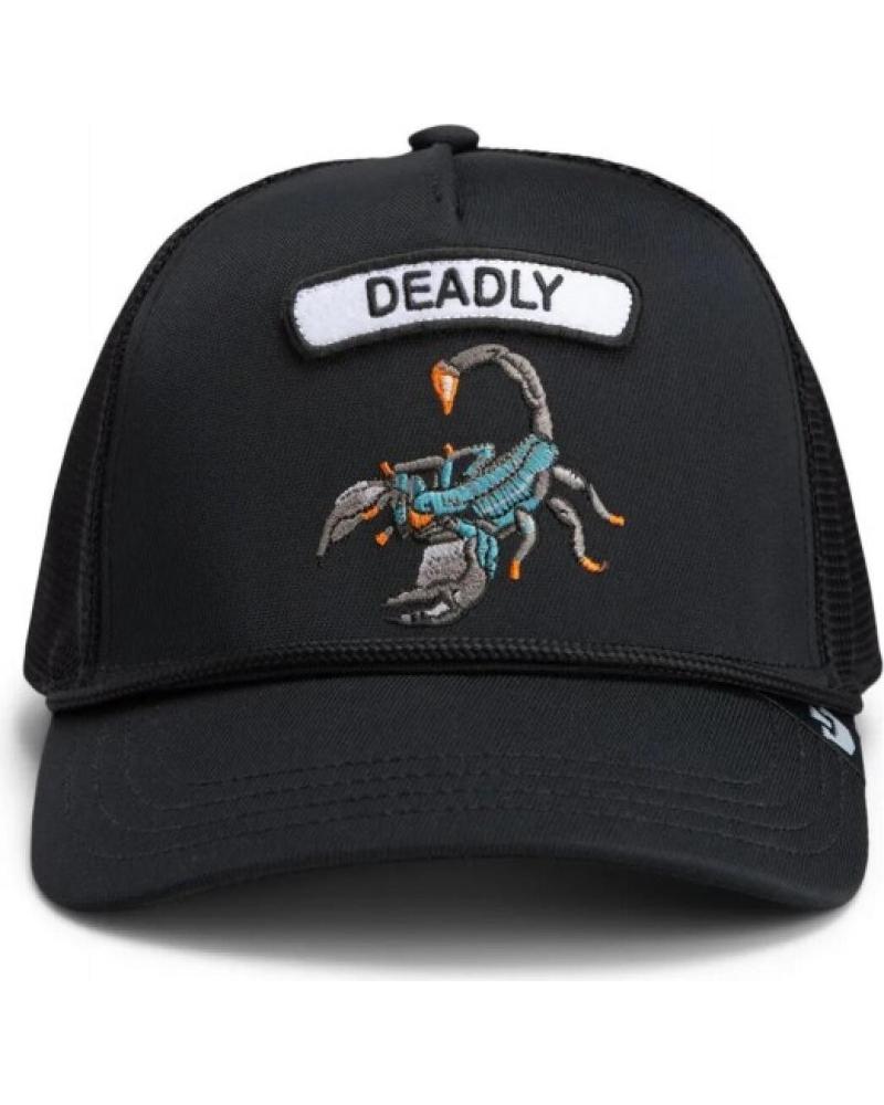 CAPPELLINO TRUCKER GOORIN BROS DEADLY SCORP CON PATCH SCORPIONE NERO NEGRO