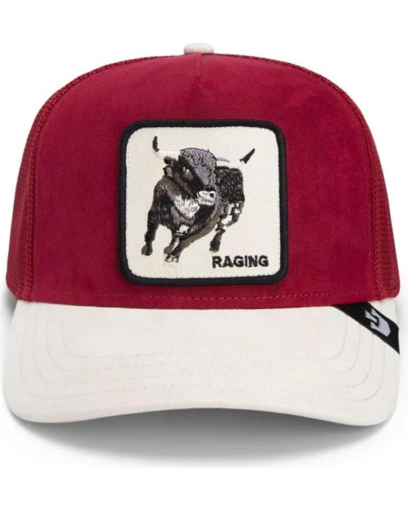 GOORIN BROS BERRETTO TRUCKER 'THE SUEDE BULL' ROSSO UNISEX ROJO