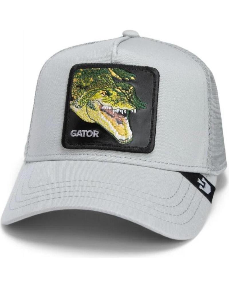 BONÉ TRUCKER GOORIN BROS CAIMAN SWAMP MONSTER CINZA GRIS