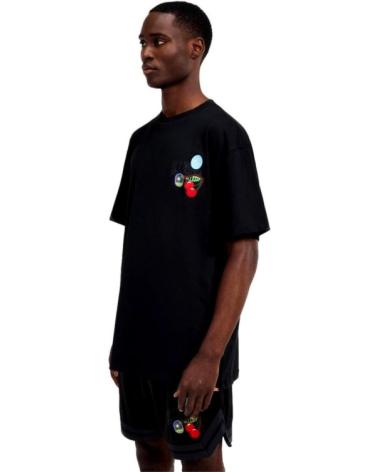 ELLESSE CAMISETA STICKERO TEE NEGRA CON PARCHES NEGRO