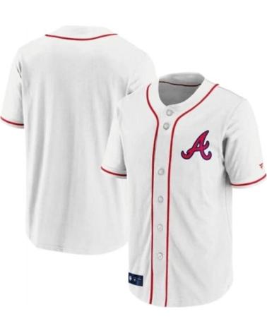 MAILLOT OFFICIEL MLB FANATICS ATLANTA BRAVES BLANC BLANCO