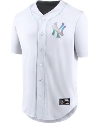FANATICS MAGLIA BASEBALL NEW YORK YANKEES IRIDESCENT FRANCHISE BIANCA UOMO BLANCO