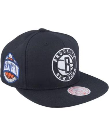 CAPPELLINO MITCHELL & NESS NBA BROOKLYN NETS CONFERENCE SIDE PATCH NERO NEGRO