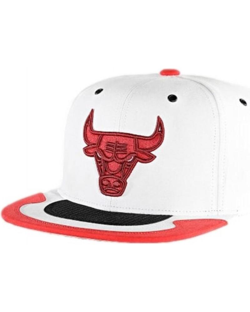 BONÉ SNAPBACK MITCHELL & NESS BULLS DAY FOUR BRANCO E VERMELHO BLANCO