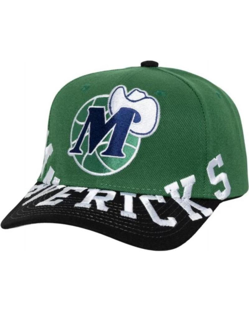 BONÉ MITCHELL & NESS DALLAS MAVERICKS UNDERARCH PRO SNAPBACK VERDE VERDE