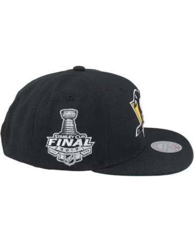 BONÉ MITCHELL & NESS PITTSBURGH PENGUINS TOP SPOT SNAPBACK PRETO NEGRO