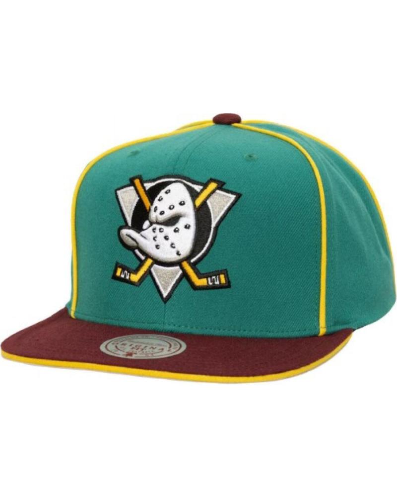 GORRA MITCHELL & NESS VINTAGE DUCKS NHL PIPE SNAPBACK TURQUESA TURQUESA
