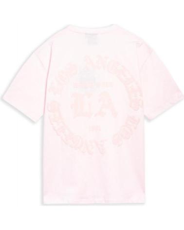 AREA ZERO CAMISETA LOS ANGELES FLOCKED LOGO OVERSIZED TEE ROSA