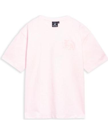 AREA ZERO CAMISETA LOS ANGELES FLOCKED LOGO OVERSIZED TEE ROSA