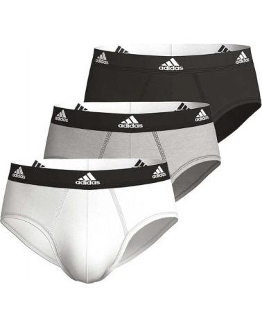 ADIDAS MULTIPACK SLIPS ACTIVE FLEX COTTON WEISS, GRAU UND SCHWARZ MULTICOLOR