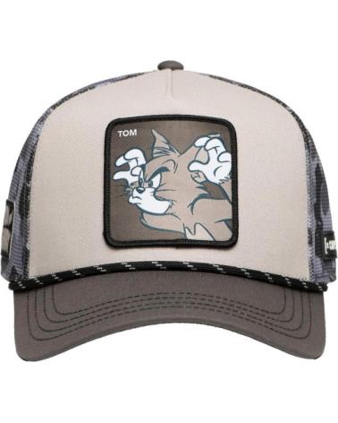 BONÉ TRUCKER CAPSLAB TOM CAMUFLAGEM TOM3 CINZENTO GRIS