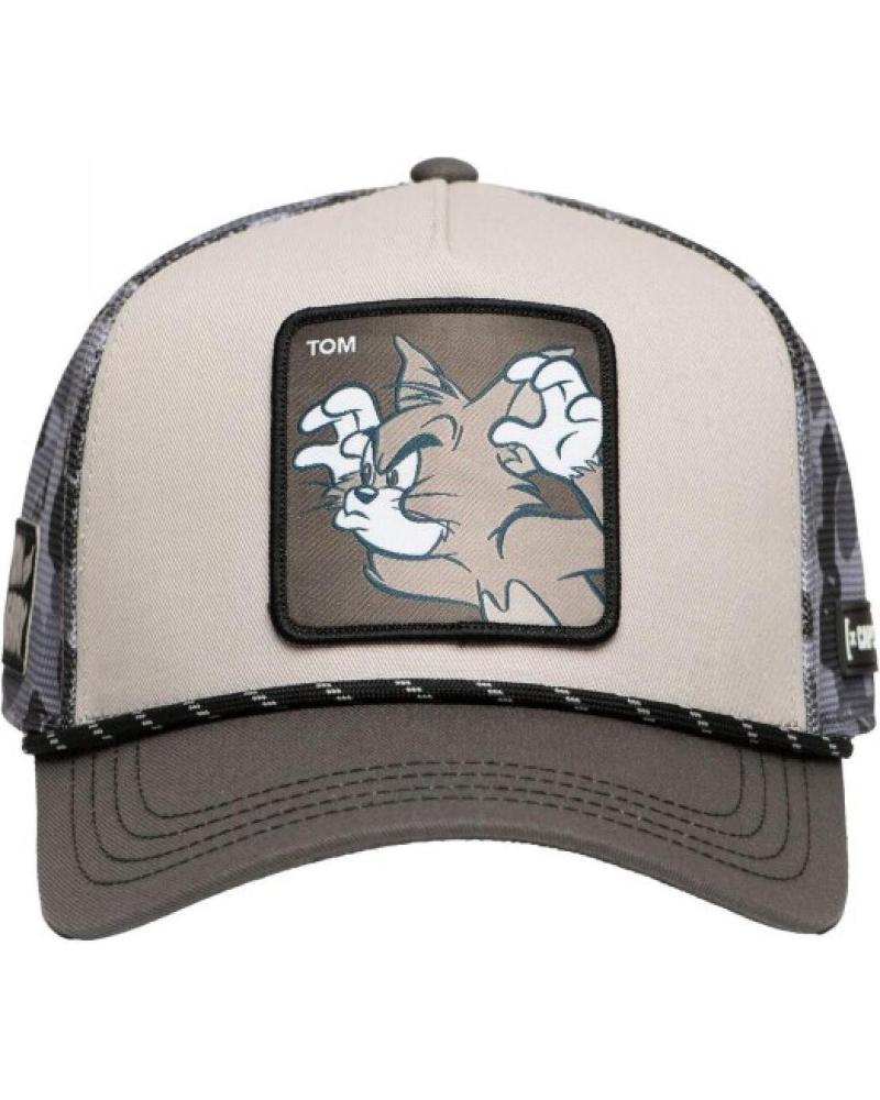 BONÉ TRUCKER CAPSLAB TOM CAMUFLAGEM TOM3 CINZENTO GRIS
