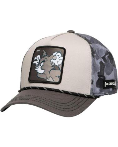 BONÉ TRUCKER CAPSLAB TOM CAMUFLAGEM TOM3 CINZENTO GRIS