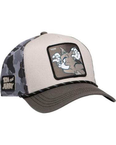 BONÉ TRUCKER CAPSLAB TOM CAMUFLAGEM TOM3 CINZENTO GRIS