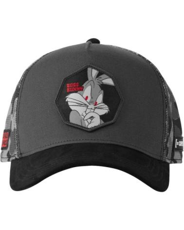 BONÉ TRUCKER CAPSLAB BUGS BUNNY CAMUFLAGEM CINZENTO OFICIAL GRIS
