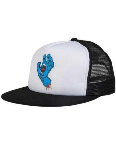 GORRA TRUCKER SANTA CRUZ CLASSIC HAND MESH BLANCA Y NEGRA