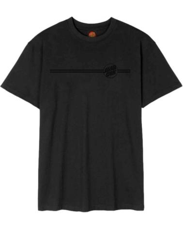 SANTA CRUZ TONAL OPUS DOT STRIPE T-SHIRT - SCHWARZ NEGRO