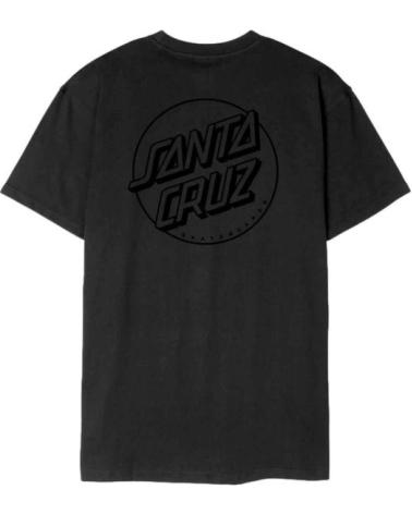 SANTA CRUZ TONAL OPUS DOT STRIPE T-SHIRT - SCHWARZ NEGRO