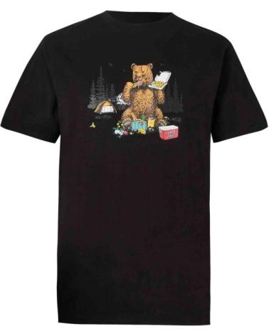 SANTA CRUZ BRAUN PIZZA BEAR T-SHIRT SCHWARZ NEGRO