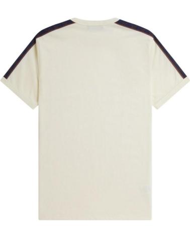 FRED PERRY RINGER T-SHIRT MIT KONTRASTBAND BEIGE BEIGE