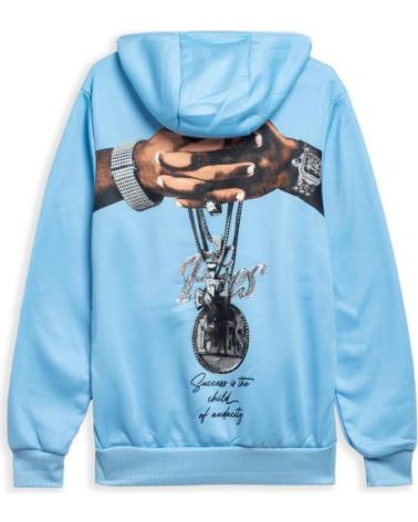 FELPA CON CAPPUCCIO AREA ZERO AUDACITY HOODIE CELESTE CELESTE