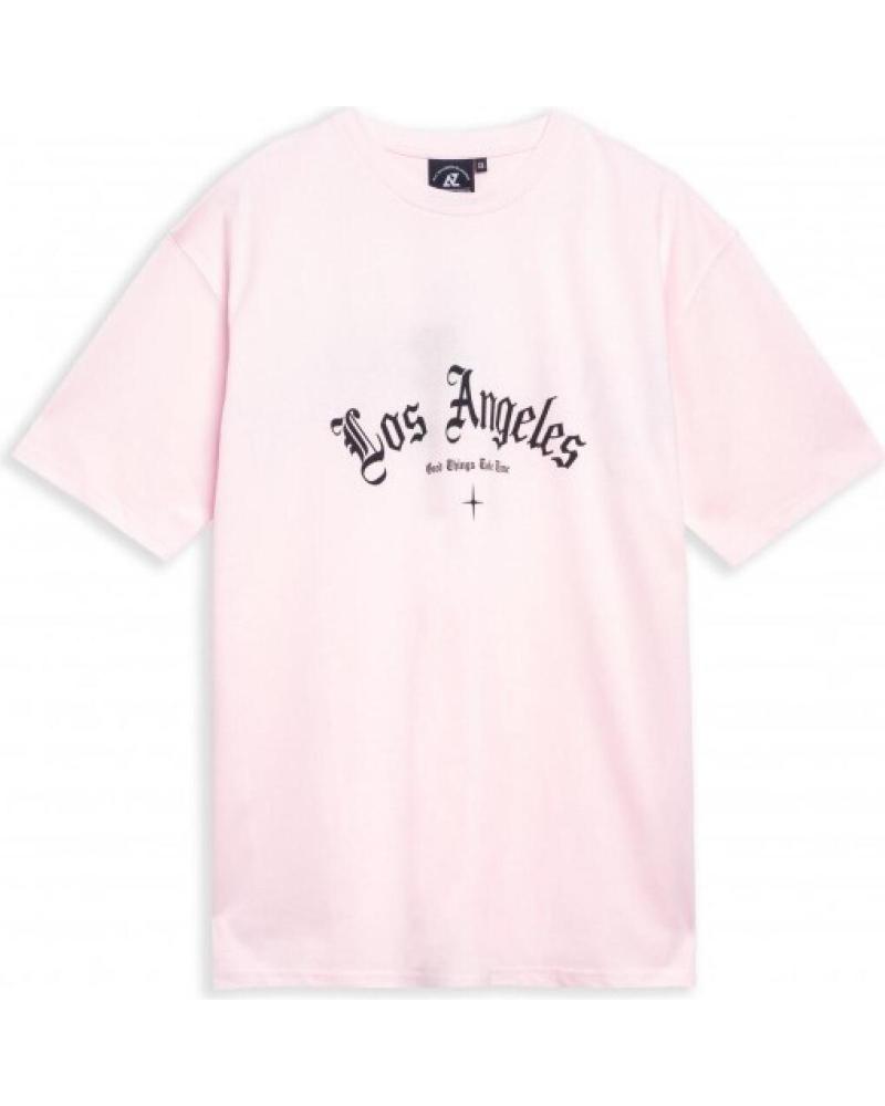 T-SHIRT AREA ZERO LOS ANGELES OVERSIZED ROSA ROSA