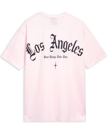 T-SHIRT AREA ZERO LOS ANGELES OVERSIZED ROSA ROSA