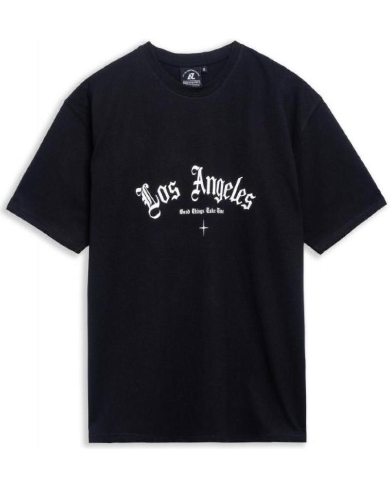 T-SHIRT OVERSIZE AREA ZERO LOS ANGELES NERA NEGRO