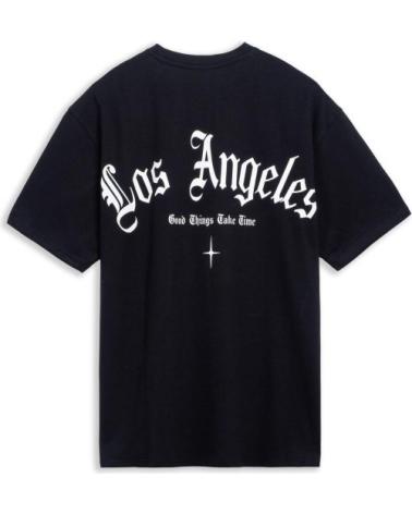 T-SHIRT OVERSIZE AREA ZERO LOS ANGELES NERA NEGRO