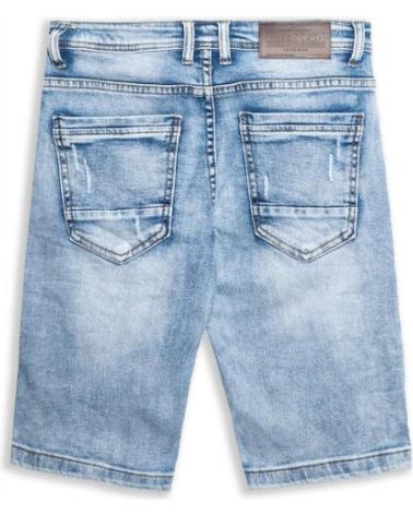 DISTRESSED RIPPED DENIM BERMUDA SHORTS AREA ZERO STW GASTADO