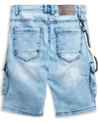 DISTRESSED CARGO BERMUDA SHORTS SUPERSTAR POCKET AREA ZERO STW GASTADO